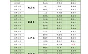 河南林业职业学院2022年11月份值班表